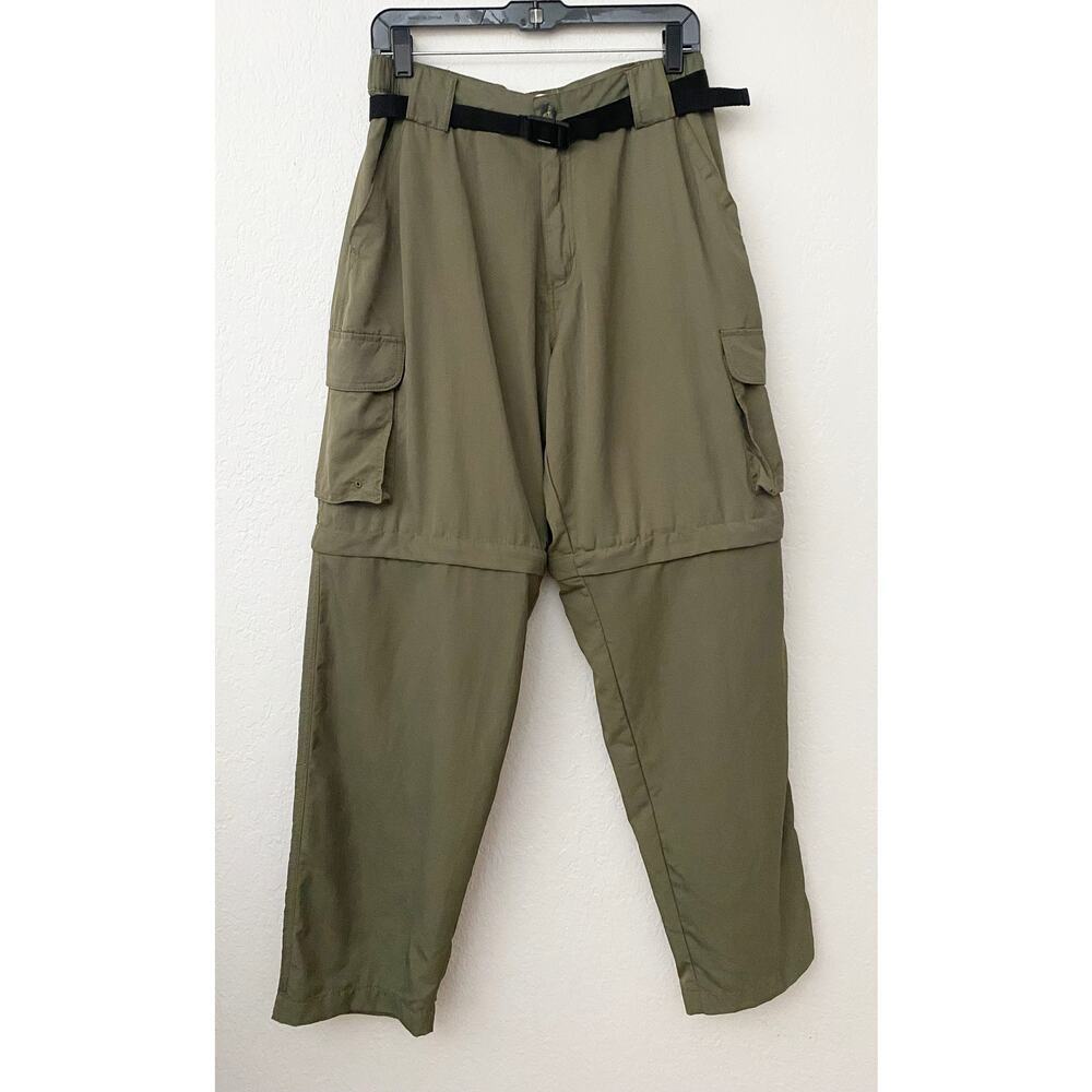 Dakota Grizzly Women's Zip Off Convertible Hiking Cargo Nylon Pants Olive Green‎